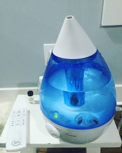 Using a humidifier mixed with essential oils is one of my favorite secrets to a good night sleep during the winter.