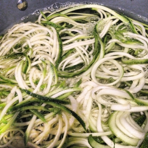 Zuccini noodles are a very healthy alternative to pasta